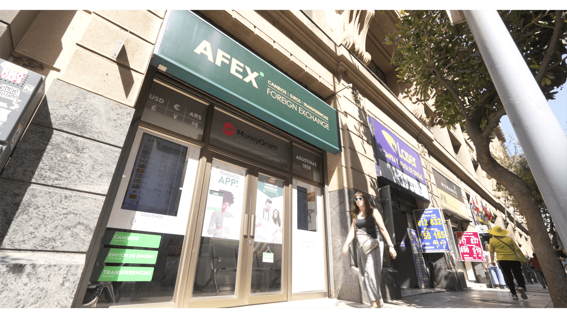 Fachada de sucursal Afex Agustinas